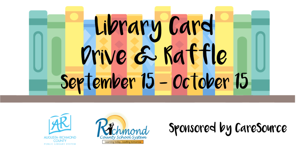 Library Card Drive and Raffle September 15 through October 15
